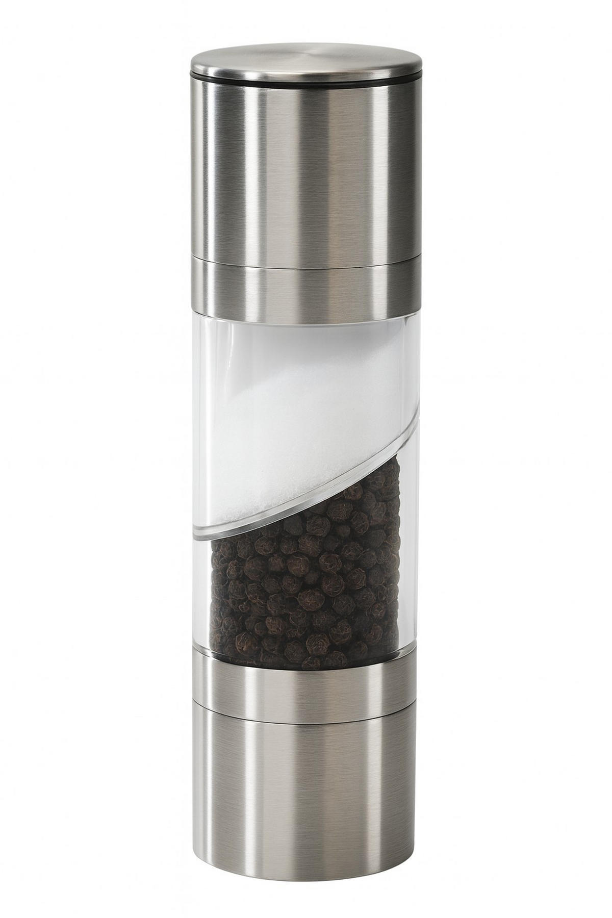 ELEKTR. SALZ-/PFEFFERMÜHLE  5,5/22,3/5,5 cm   - Edelstahlfarben, Basics, Glas/Metall (5,5/22,3/5,5cm) - Collini