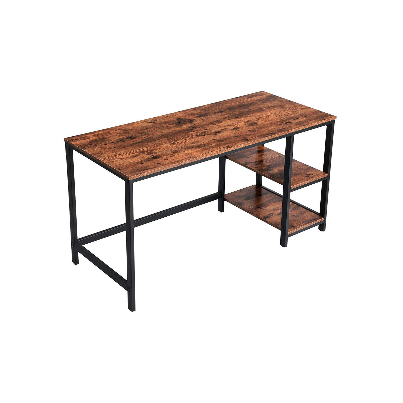 PSACÍ STŮL, hnědá, černá, 140/60/75 cm - černá/hnědá, Basics, kov/kompozitní dřevo (140/60/75cm) - Boxxx