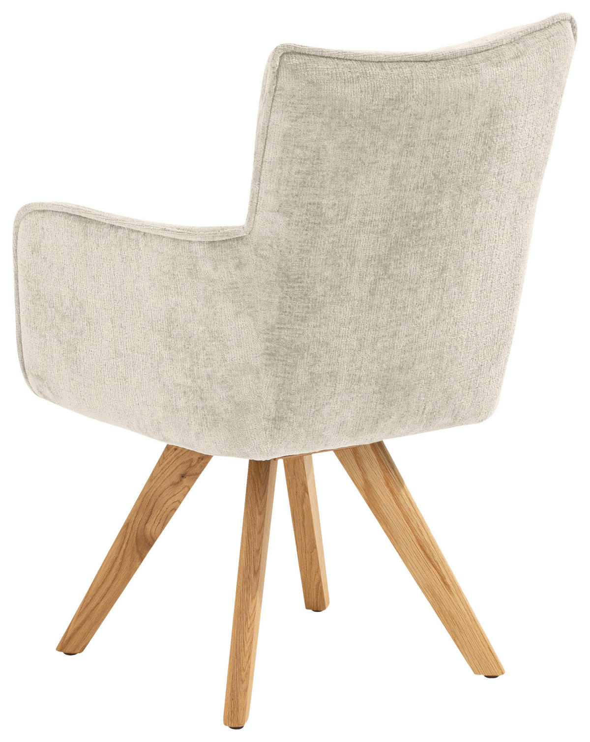 ARMLEHNSTUHL  in Mikrofaser  - Eichefarben/Creme, Design, Holz/Textil (59/89/63cm) - SetOne by Musterring