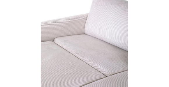 2,5-SITZER in Cord Beige  - Beige/Schwarz, Design, Kunststoff/Textil (240/70/125cm) - Xora