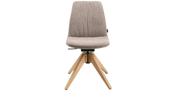 STUHL in Flachgewebe Holz, Textil - Ecru/Eichefarben, Design, Holz/Textil (46/85-88/55cm) - Johann Jakob