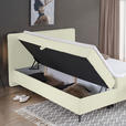 BOXBETT 160/200 cm  in Creme  - Creme/Schwarz, Design, Holz/Holzwerkstoff (160/200cm) - Xora