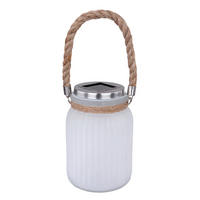 SOLCELLSLAMPA 10,5/16 cm   - vit/stålfärgad, Basics, metall/glas (10,5/16cm) - Ambia Garden