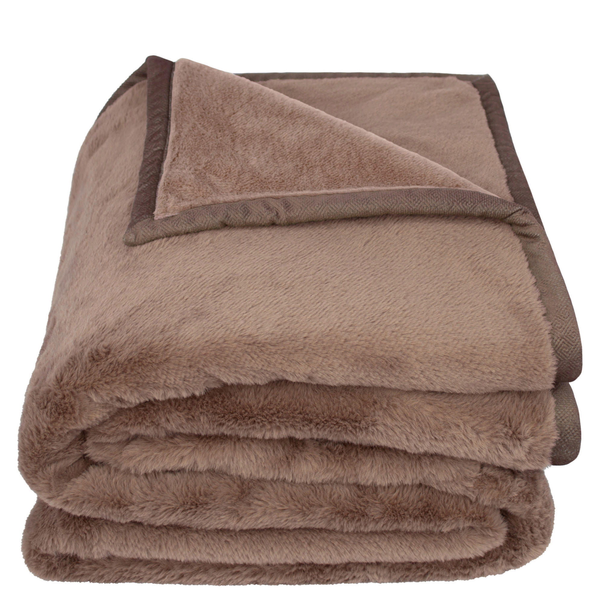 DECKE 140/190 cm  - Graubraun, Basics, Textil (140/190cm) - Zoeppritz