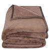 DECKE 140/190 cm  - Graubraun, Basics, Textil (140/190cm) - Zoeppritz
