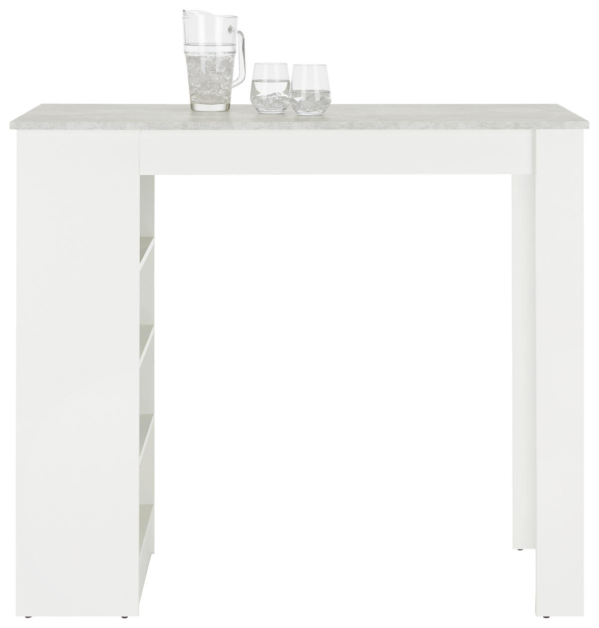 BARDISK i trämaterial  115/50/103 cm  - vit/grå, Modern, trämaterial (115/50/103cm) - Best Price