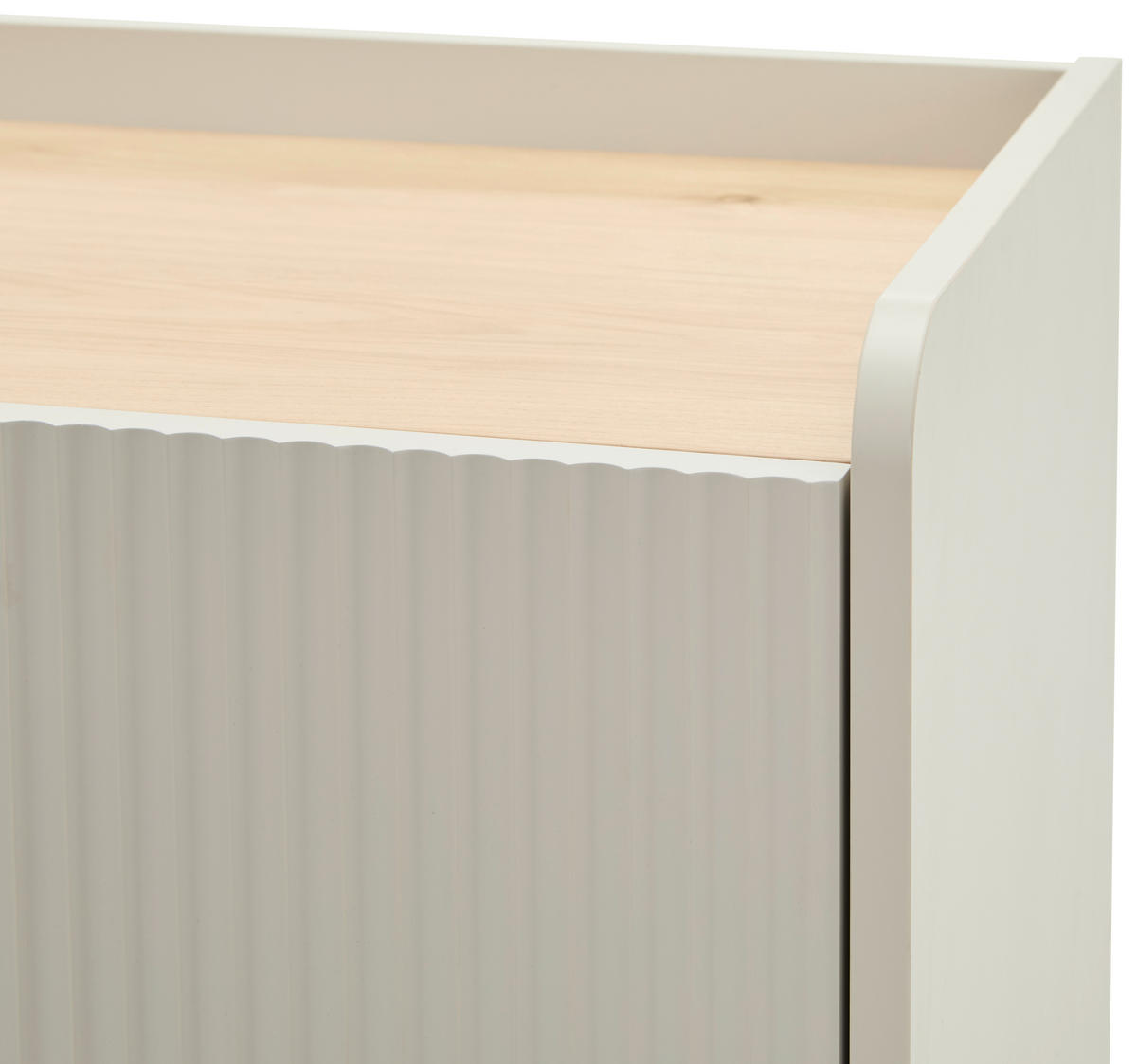 BYRÅ 70/121,6/40 cm  - ljusgrå/grå, Design, metall/trämaterial (70/121,6/40cm) - Xora