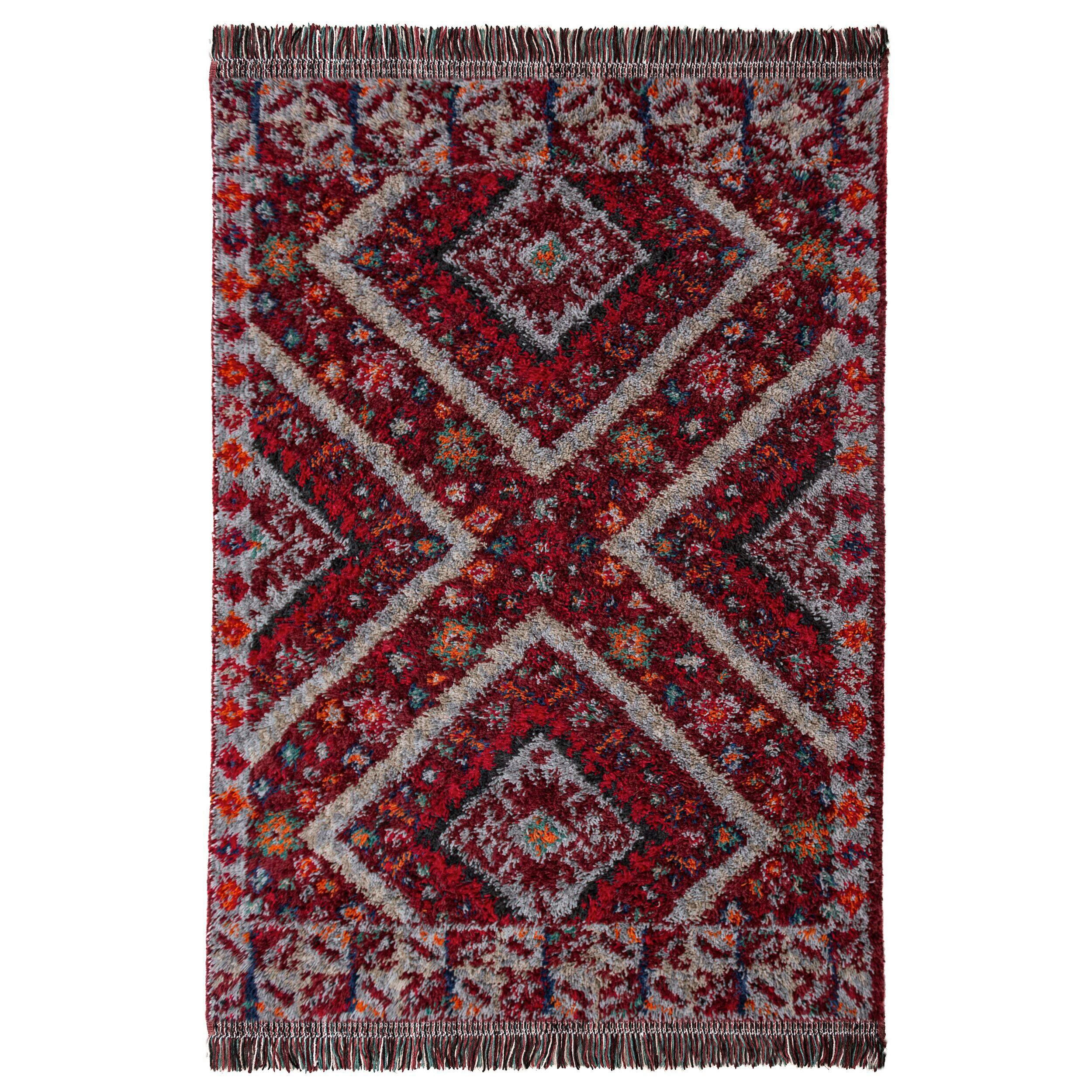 Flair Rugs KOBEREC S VYSOKÝM VLASEM, 160/230 cm červená