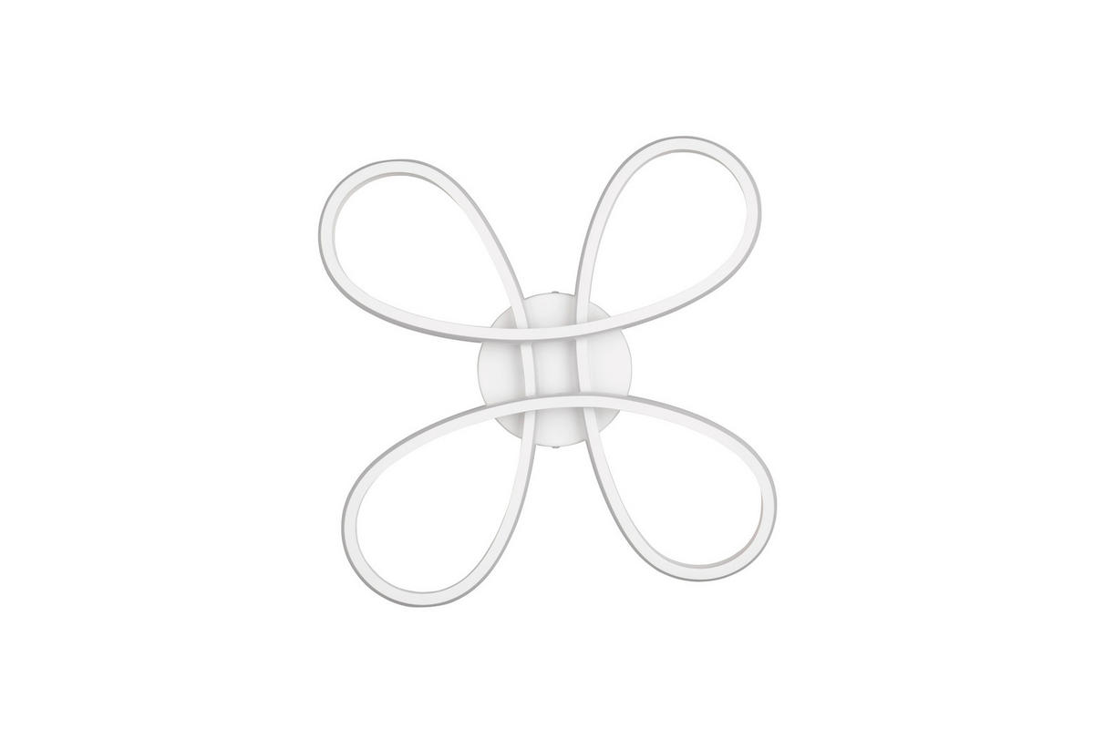 LED-DECKENLEUCHTE FLY 40/7,5 cm   - Weiß, LIFESTYLE, Kunststoff/Metall (40/7,5cm) - Trio Leuchten