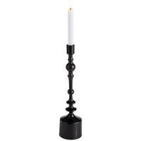 KERZENHALTER - Schwarz, Basics, Metall (10/42cm)