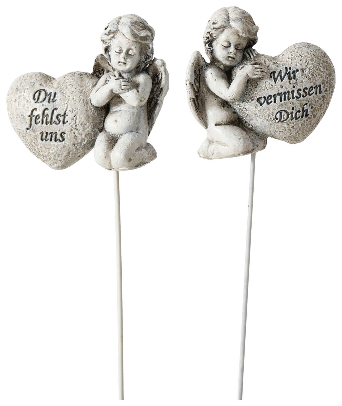 PFLANZENSTECKER - Grau, Basics, Kunststoff/Metall (6/2,5/24,5cm)