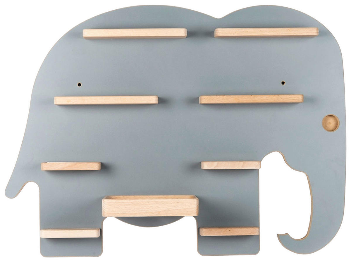 KINDERREGAL  - Grau, Modern, Holzwerkstoff (54/40/19cm) - Livetastic