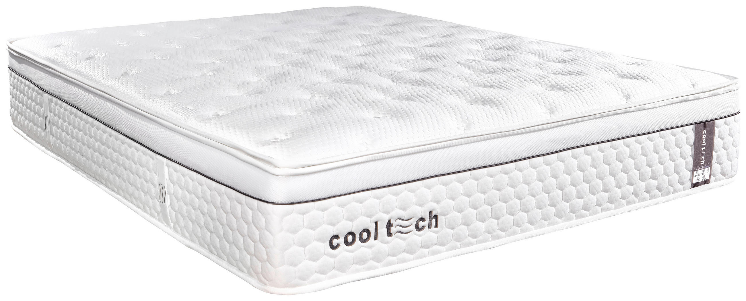 TASCHENFEDERKERNMATRATZE COOLTECH V-2 140/220 cm H3 = fest  - Weiss, Basics, Textil (140/220cm) - Livetastic