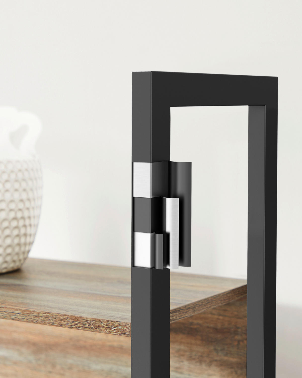 AKTENREGAL 158/166/24 cm  - Schwarz/Braun, Basics, Holzwerkstoff (158/166/24cm) - Boxxx