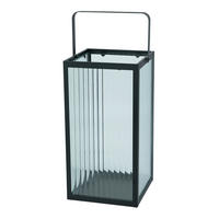 LUCERNA kov, sklo - černá, Trend, kov/sklo (15/30/15cm) - Ambia Home