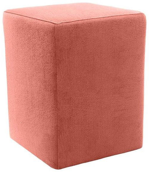 HOCKER Webstoff Orange  - Silberfarben/Schwarz, Design, Kunststoff/Textil (38/47/38cm) - LOOKS by W.Joop