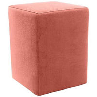 HOCKER in Textil Orange  - Silberfarben/Schwarz, Design, Kunststoff/Textil (38/47/38cm) - LOOKS by W.Joop