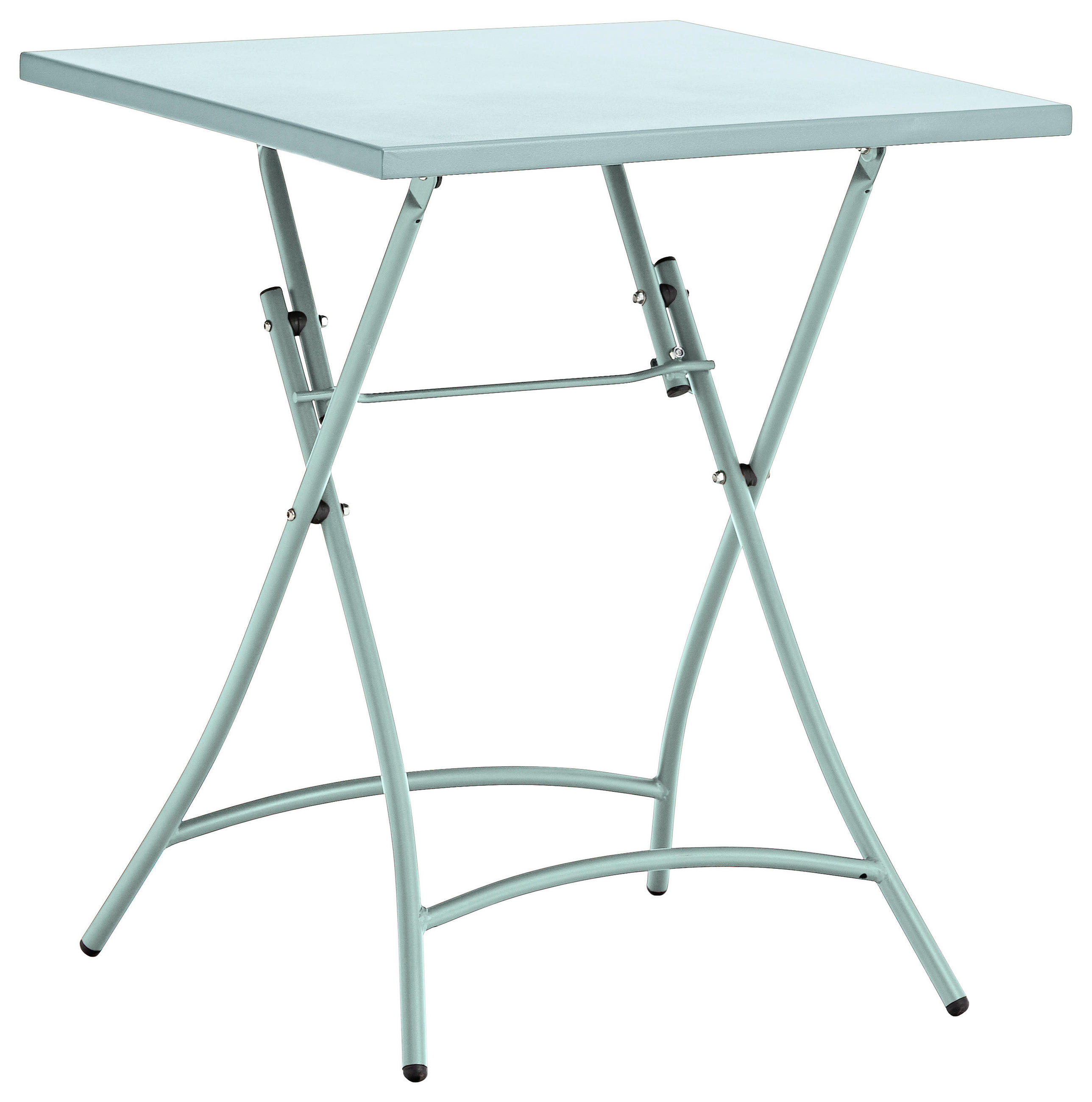 ZAHRADNÍ SKLÁDACÍ STOLEK, kov, 60/60/72 cm - mátově zelená, Konvenční, kov (60/60/72cm) - Ambia Garden