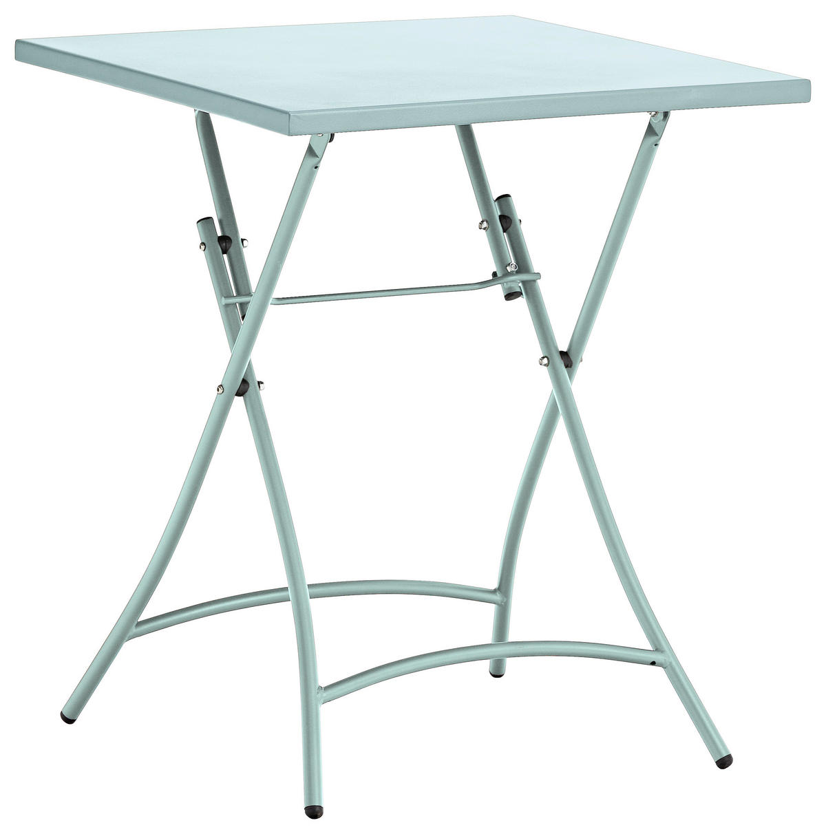 ZAHRADNÍ SKLÁDACÍ STOLEK, kov, 60/60/72 cm - mátově zelená, Konvenční, kov (60/60/72cm) - Ambia Garden