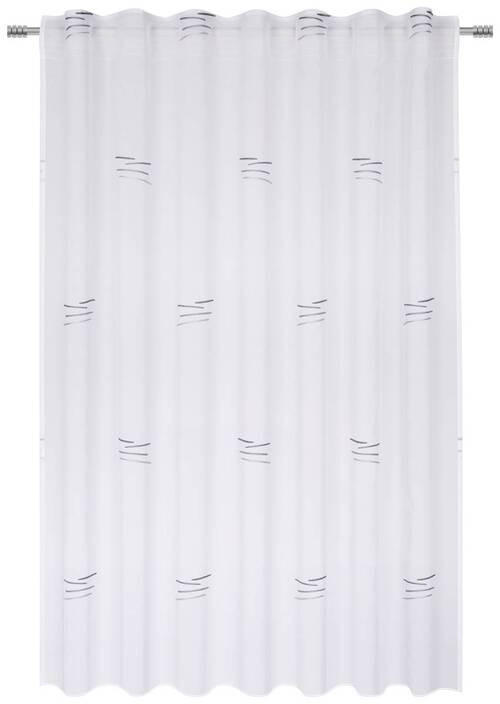 GOTOVA ZAVJESA siva, bijela 140/160 cm - bijela/siva, Konvencionalno, tekstil (140/160cm) - Esposa