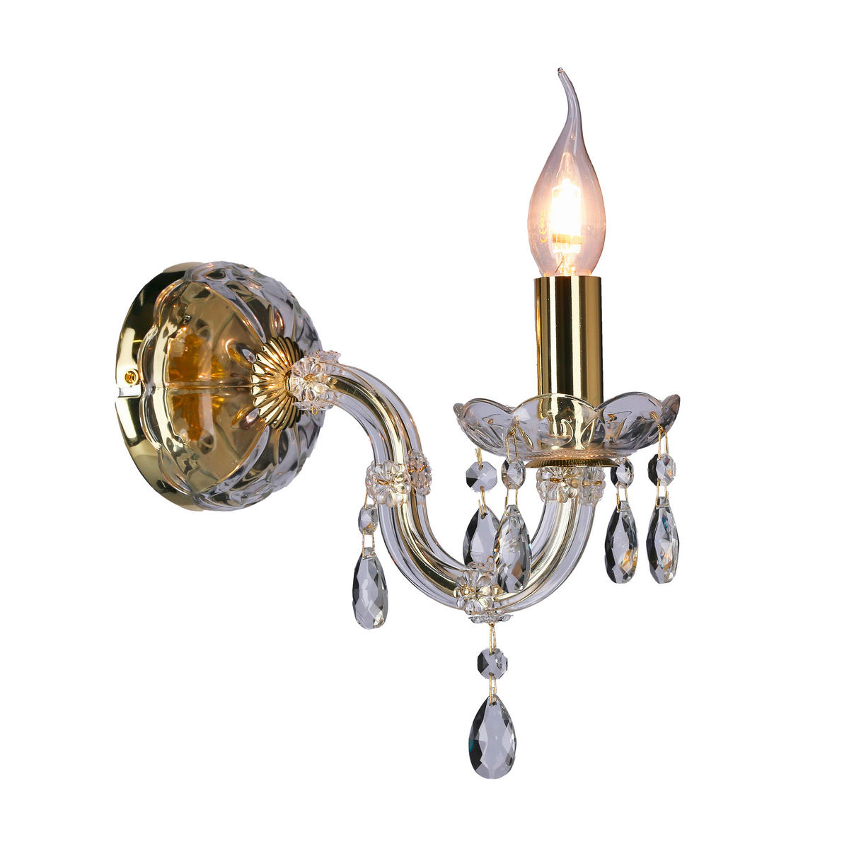 WANDLEUCHTE 12/26/24 cm   - Goldfarben, KONVENTIONELL, Metall (12/26/24cm)