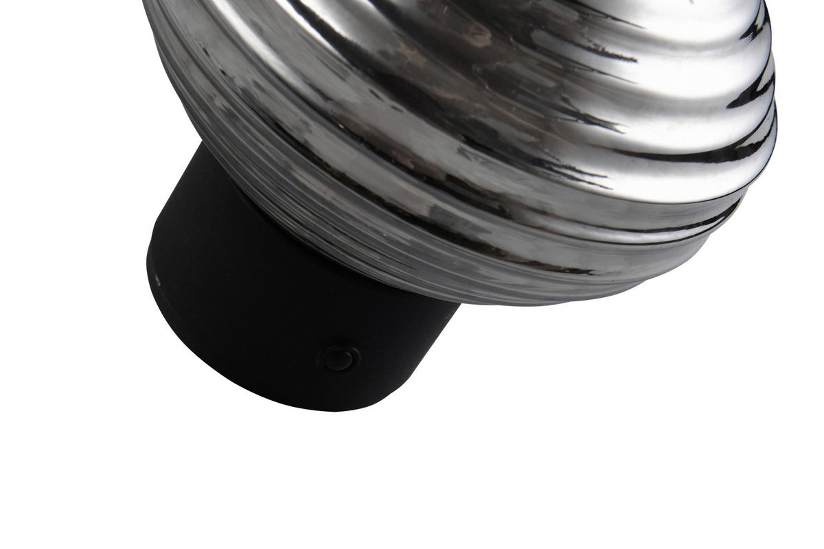 LED-WANDLEUCHTE - Schwarz/Grau, Lifestyle, Glas/Metall (15,5/15cm)