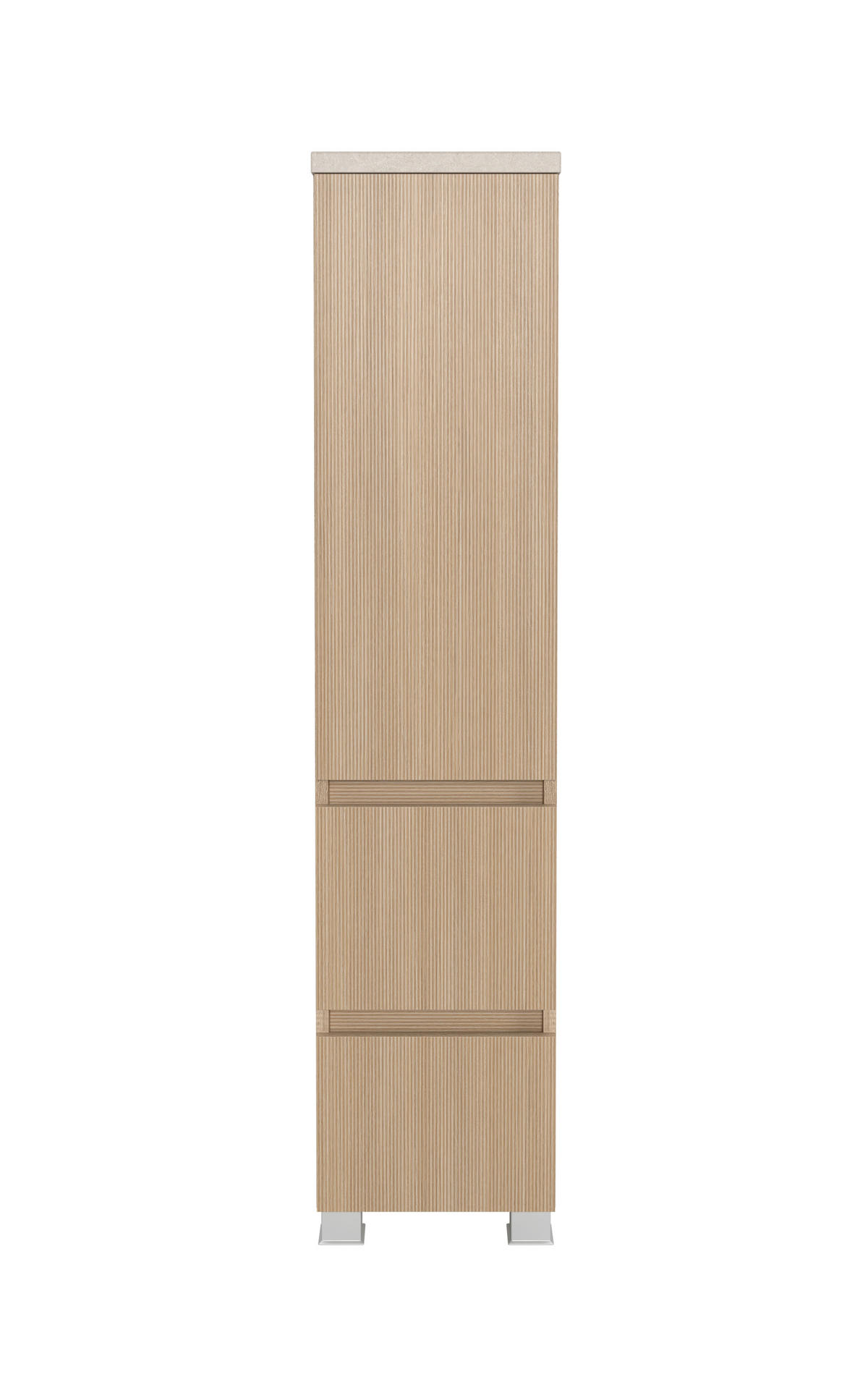 MIDISCHRANK 30/131/35 cm  - Sandfarben/Eichefarben, KONVENTIONELL, Holzwerkstoff/Kunststoff (30/131/35cm) - Xora