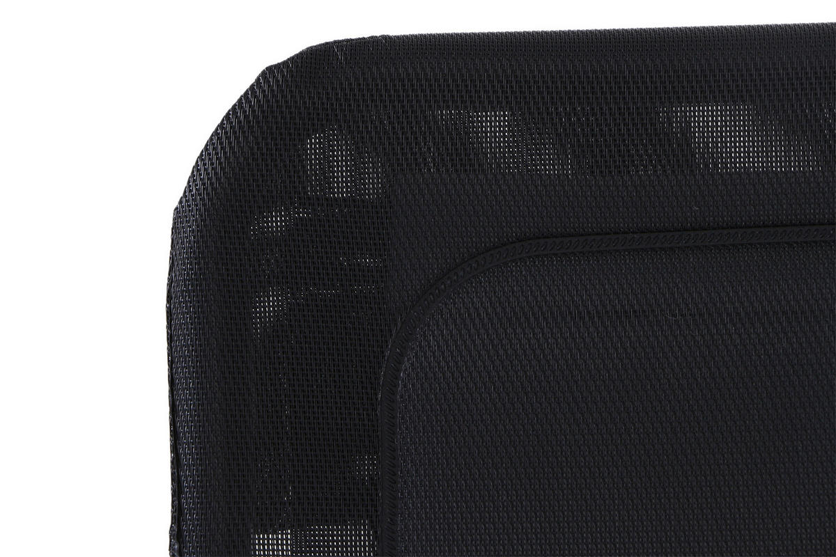 KIPPLIEGE  - Schwarz, KONVENTIONELL, Kunststoff/Metall (150/71/112cm) - Siena Garden