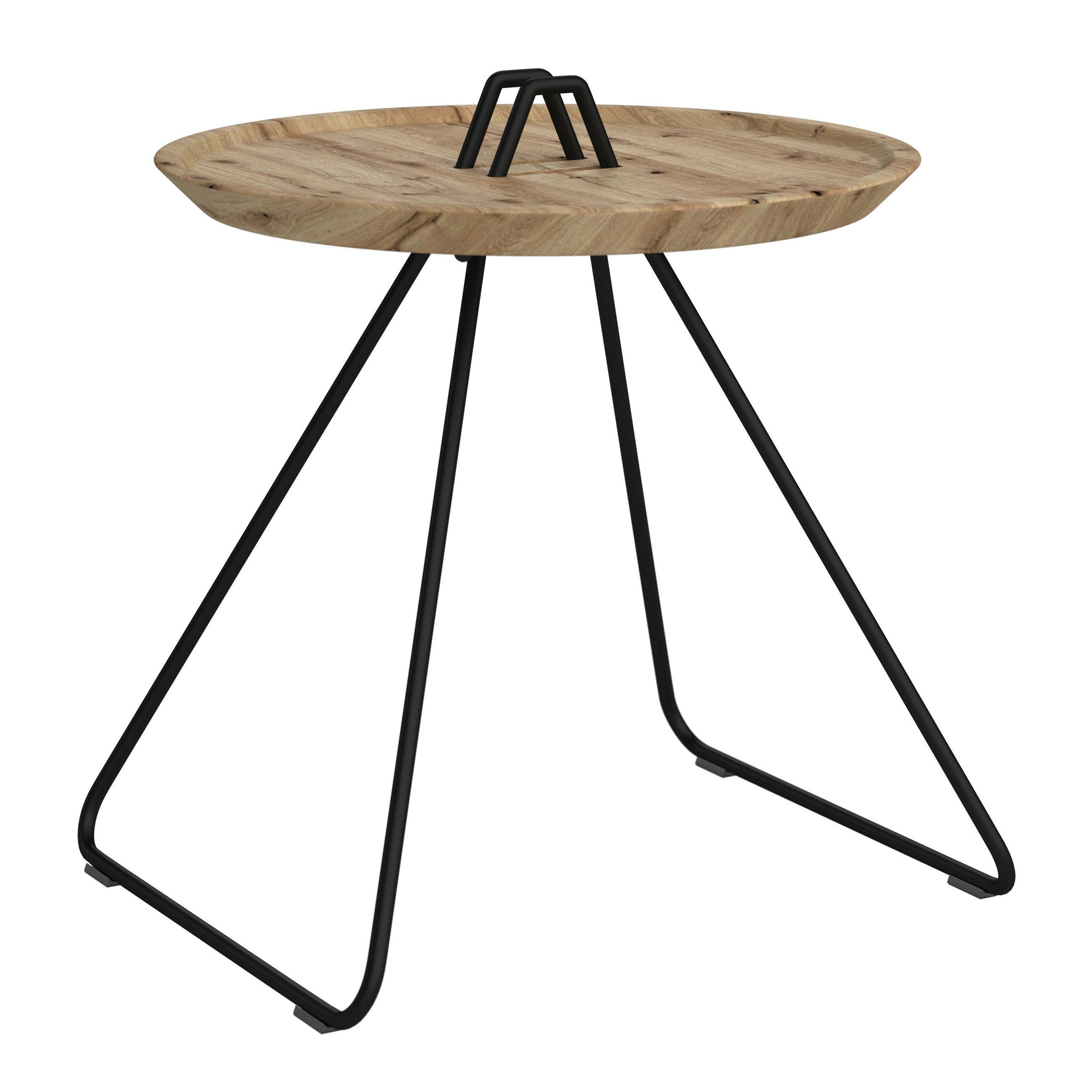 BEISTELLTISCH in Holz 55,6/51,2/50 cm  - Wildeiche/Anthrazit, Design, Holz/Metall (55,6/51,2/50cm) - Voglauer