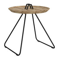 BEISTELLTISCH 55,6/51,2/50 cm Wildeiche Wildeiche rund  - Wildeiche/Anthrazit, Design, Holz/Metall (55,6/51,2/50cm) - Voglauer