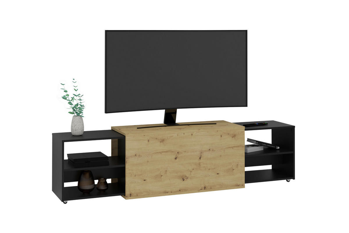 LOWBOARD  in 194,5/49,2/39,9 cm  - Eiche Artisan, Design, Holzwerkstoff/Kunststoff (194,5/49,2/39,9cm) - MID.YOU