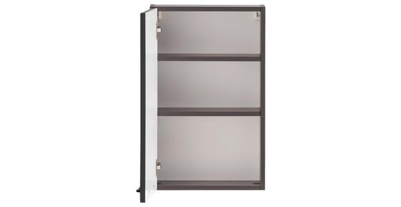 HÄNGESCHRANK 40/64/20 cm  - Schwarz/Graphitfarben, KONVENTIONELL, Holzwerkstoff/Metall (40/64/20cm) - Xora