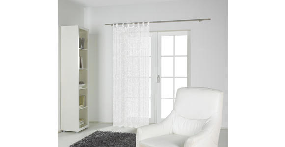 SCHLAUFENSCHAL transparent 140/245 cm - Weiß, KONVENTIONELL, Textil (140/245cm) - Boxxx