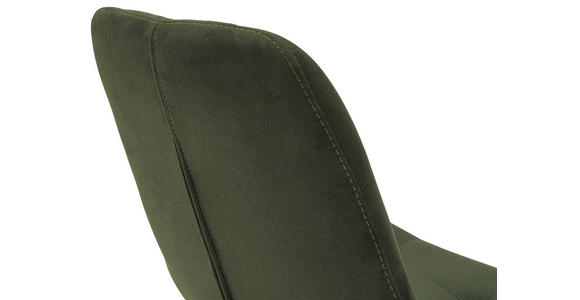 STUHL Flachgewebe Olivgrün - Olivgrün, KONVENTIONELL, Holz/Textil (56/84/63cm) - Carryhome