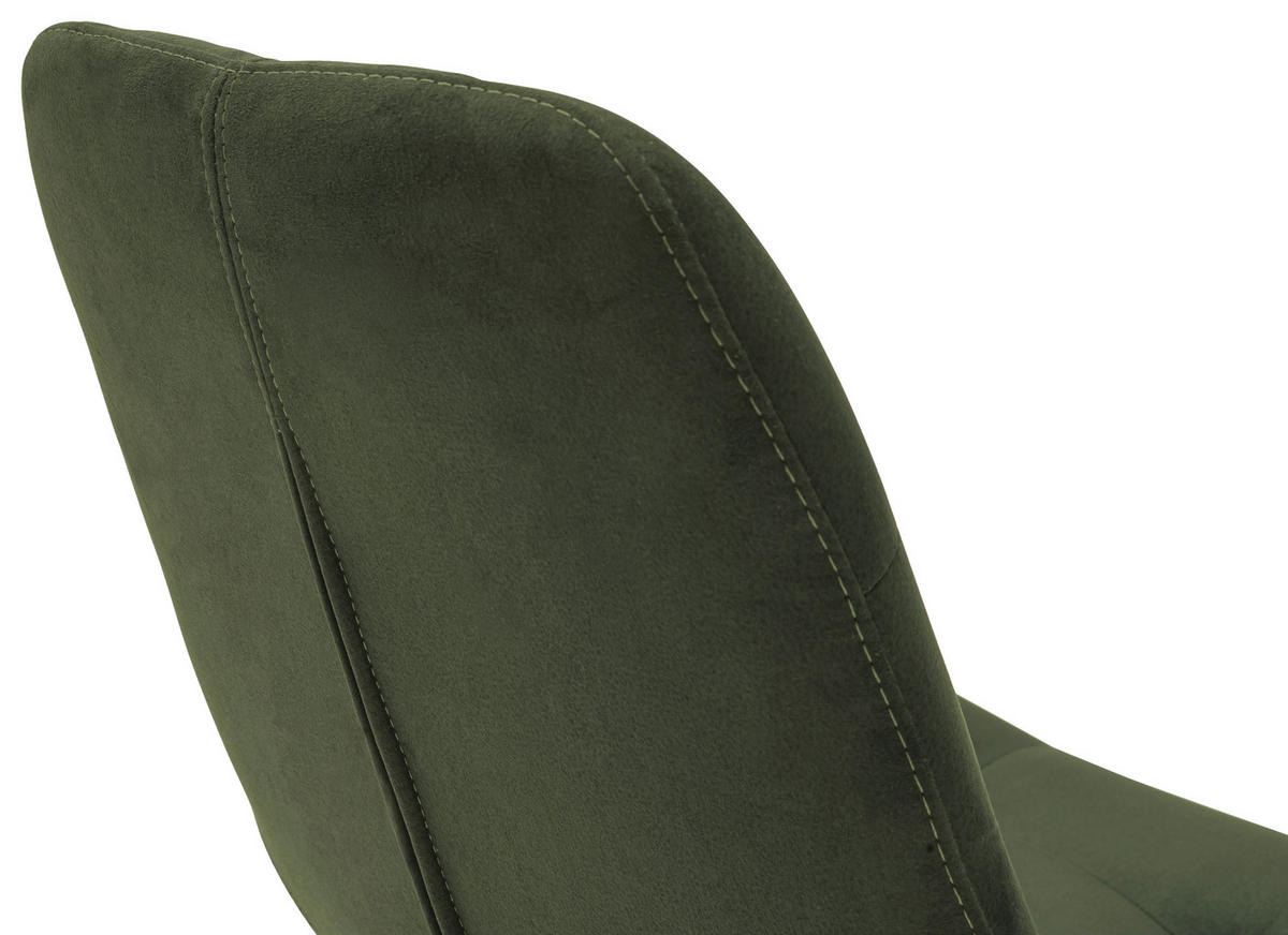 STUHL Flachgewebe Olivgrün  - Olivgrün, KONVENTIONELL, Holz/Textil (56/84/63cm) - Carryhome