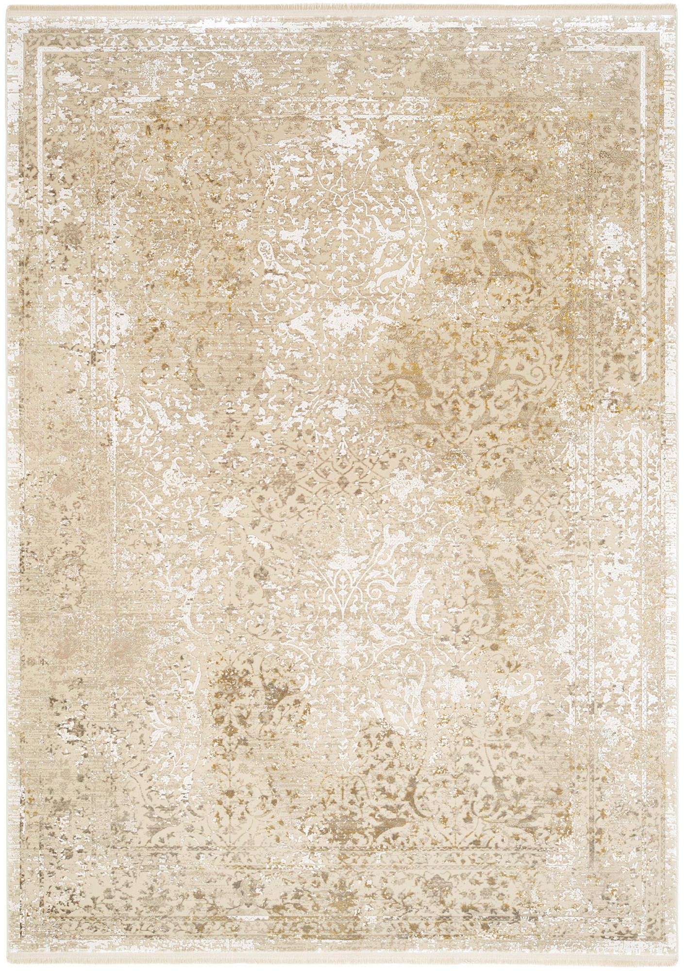 VINTAGE-TEPPICH 67/130 cm Elba Gelb  - Gelb, Design, Textil (67/130cm) - Dieter Knoll