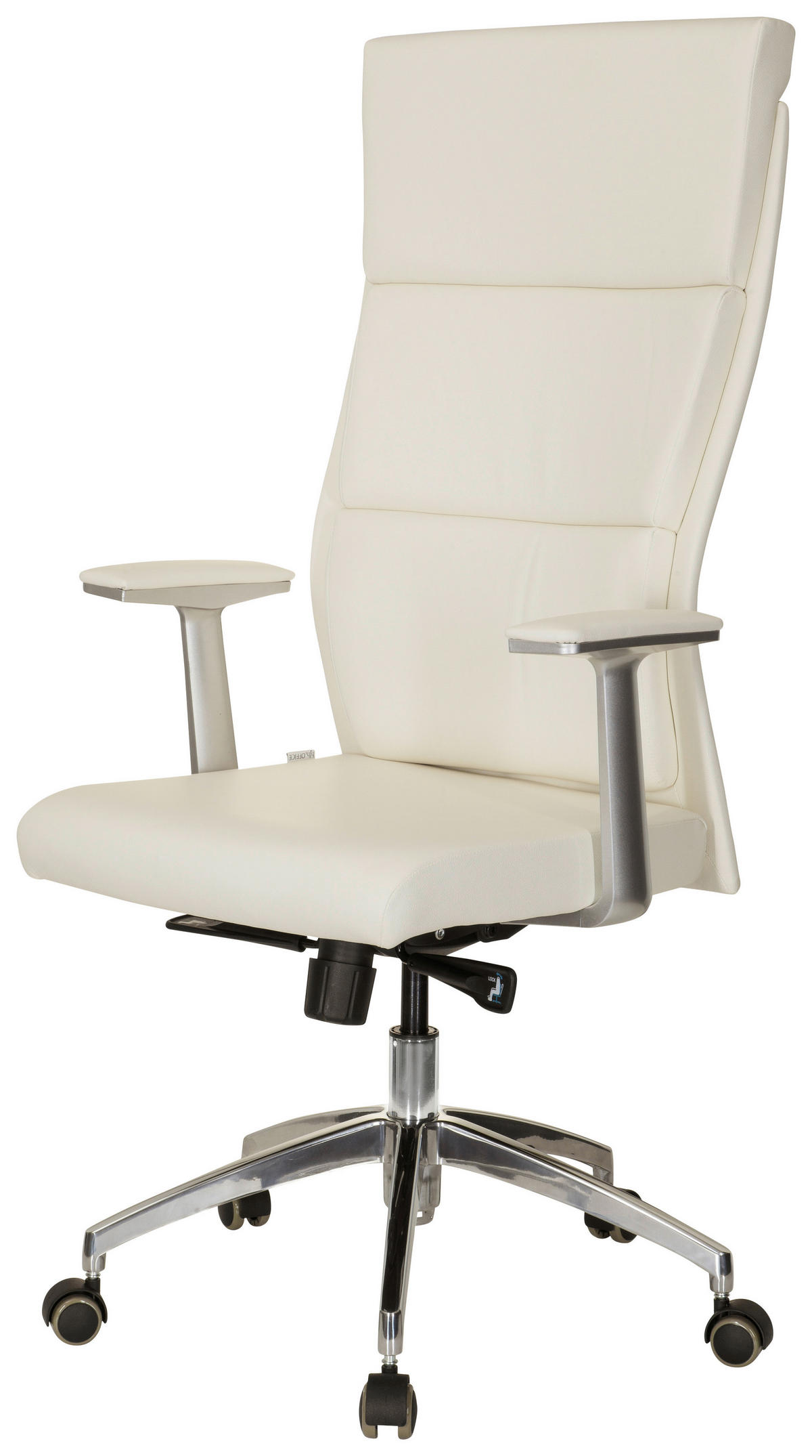 CHEFSESSEL  in Lederlook Creme  - Creme, MODERN, Leder/Kunststoff (60/131/52cm) - MID.YOU