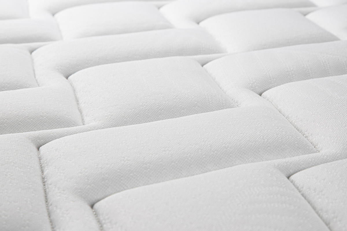 KALTSCHAUMMATRATZE 140/200 cm, Höhe ca.: 15 cm, H2 + H3 = mittel + fest, 5-Zonen - Weiß, Basics, Textil (140/200cm) - P & B