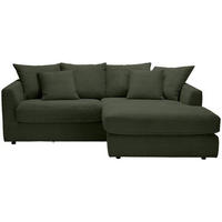 Freisteller von home24 ECKSOFA Dunkelgrün Cord.