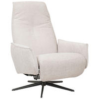 RELAXSESSEL Teddystoff Relaxfunktion    - Hellgrau/Schwarz, Design, Textil/Metall (76/103/86cm) - Welnova