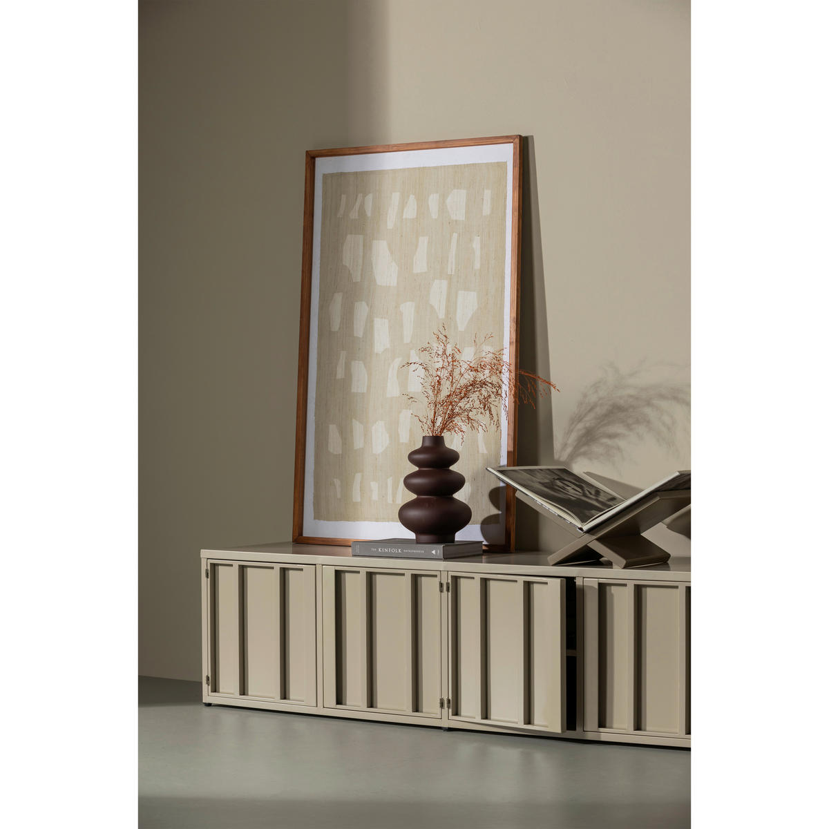 LOWBOARD LEVEL 160/44/44 cm  stehend  - Sandfarben, Design, Metall (160/44/44cm) - Livetastic