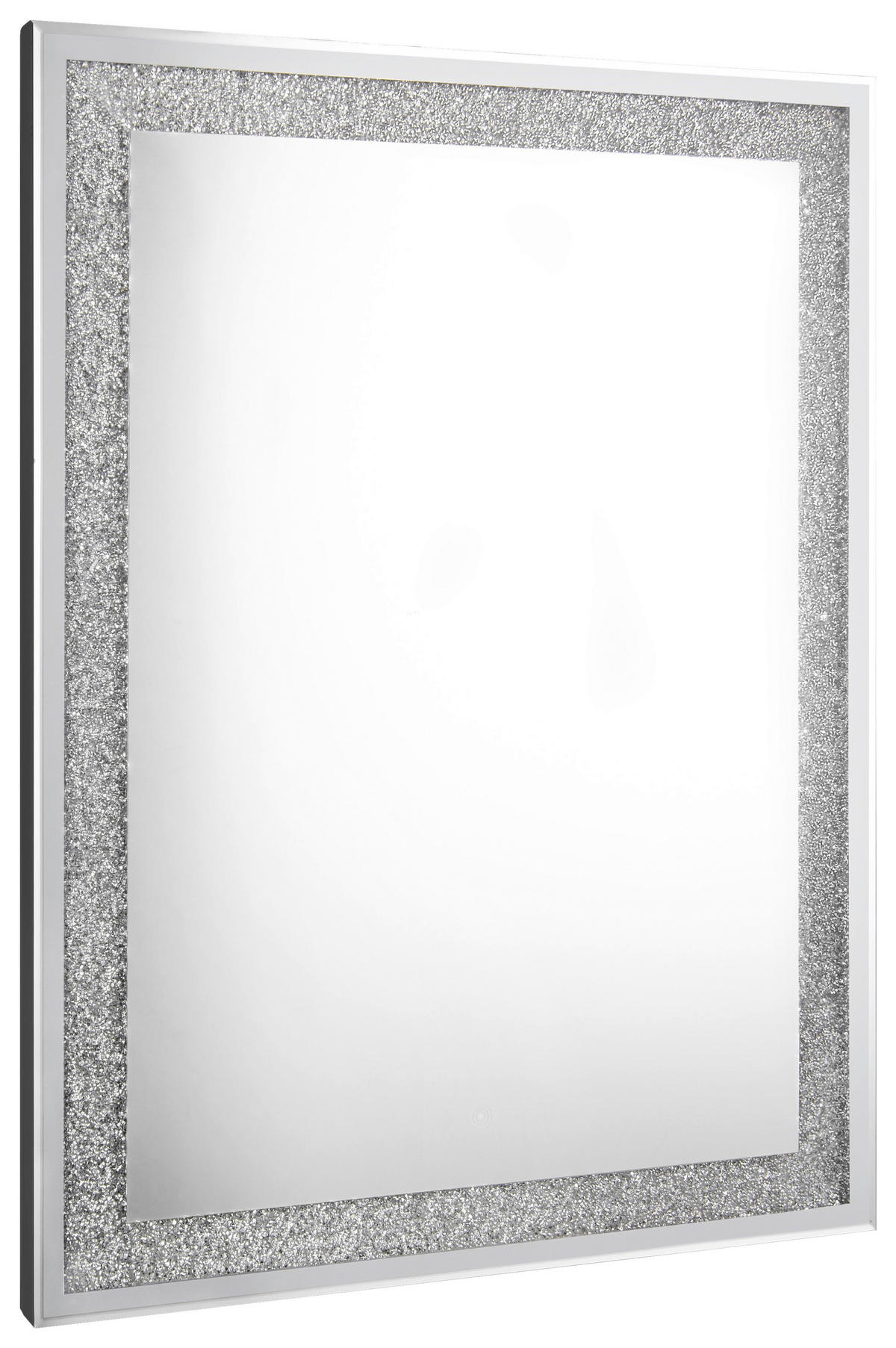 BADEZIMMERSPIEGEL 60/80/3,5 cm  - Schwarz, MODERN, Glas/Metall (60/80/3,5cm)