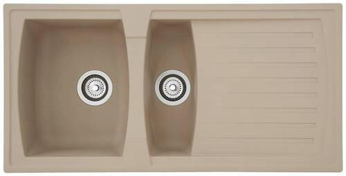 DISKHO 1712BOSTON100X50B  - beige, Trend, glas/plast (100/20/50cm) - Respekta