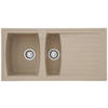 SPÜLE 1712BOSTON100X50B  - Beige, Trend, Glas/Kunststoff (100/20/50cm) - Respekta
