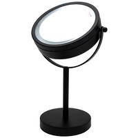 SCHMINKSPIEGEL     - Schwarz, Basics, Glas/Metall (12/30/18cm) - Sadena