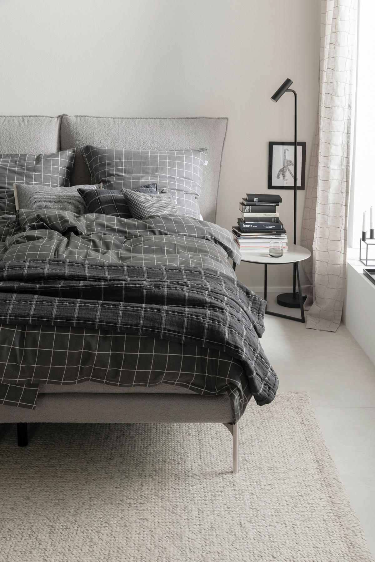 WENDEBETTWÄSCHE SW-JUST Flanell 200/200 cm  - Hellgrau/Grau, Basics, Textil (200/200cm) - Schöner Wohnen