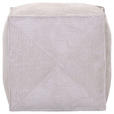 HOCKER Cord Beige  - Beige, KONVENTIONELL, Textil (65/45/65cm) - Carryhome