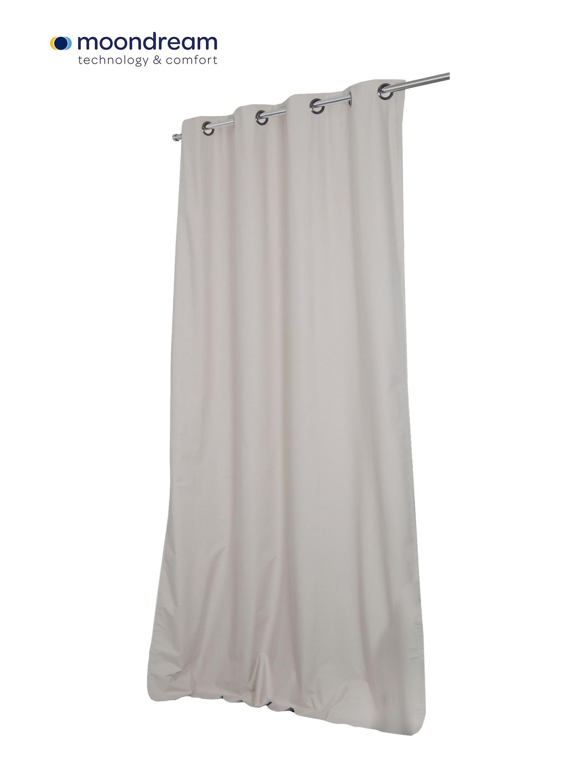 VERDUNKELUNGSVORHANG black-out (lichtundurchlässig)  - Hellgrau, Basics, Textil (135/250cm)
