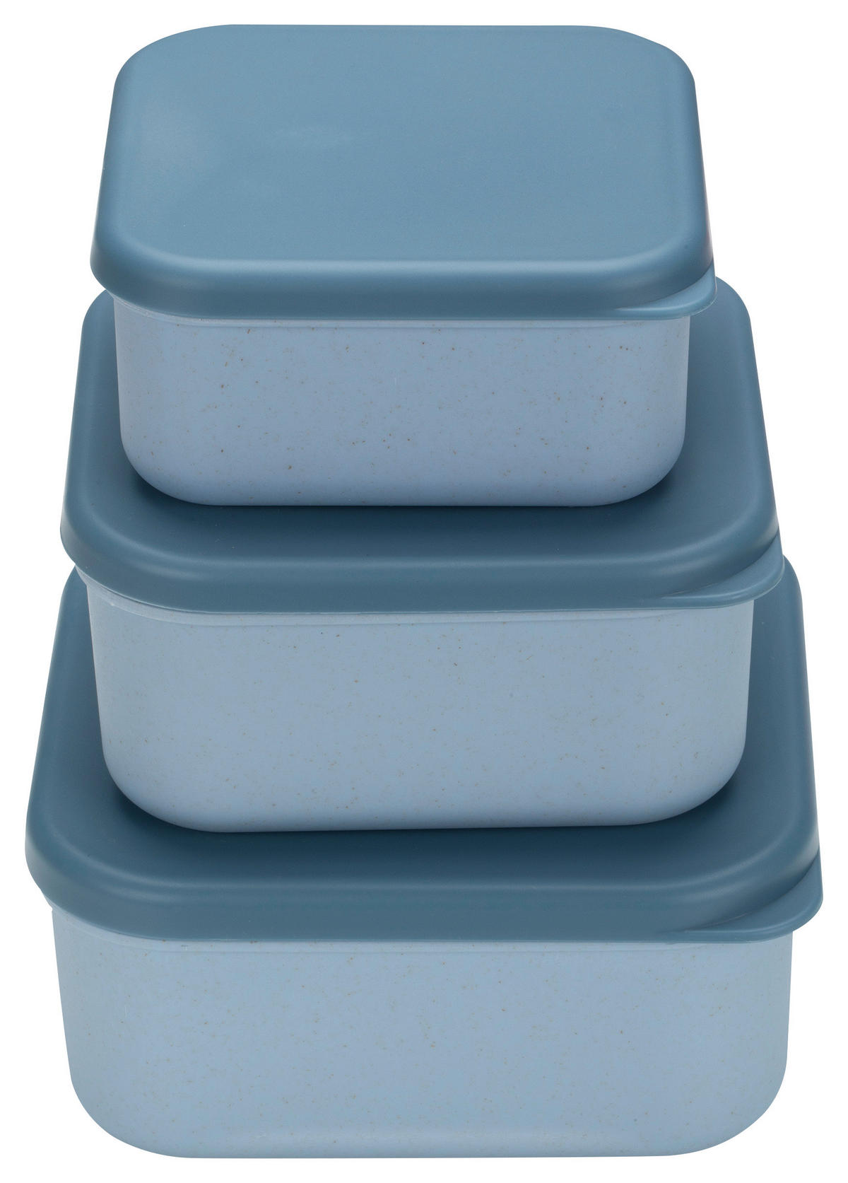 VORRATSDOSENSET 3-teilig  - Blau, Natur, Naturmaterialien/Kunststoff - Avelia