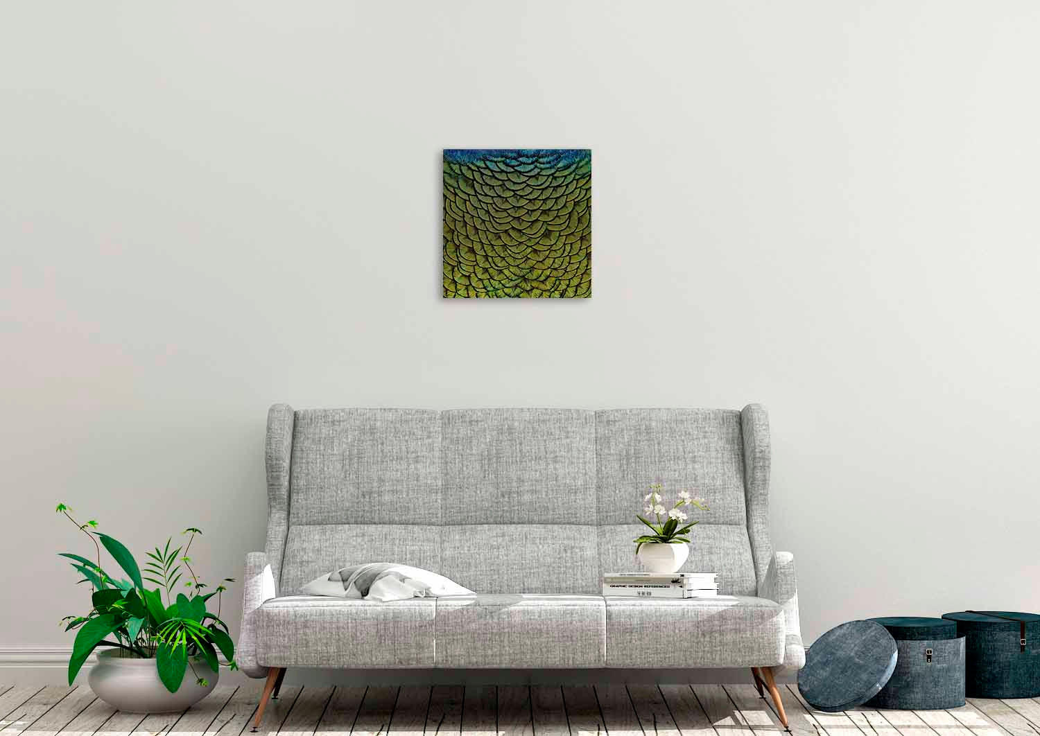 ALUMINIUMBILD 74/74 cm  - Multicolor, Design, Kunststoff/Metall (74/74cm)